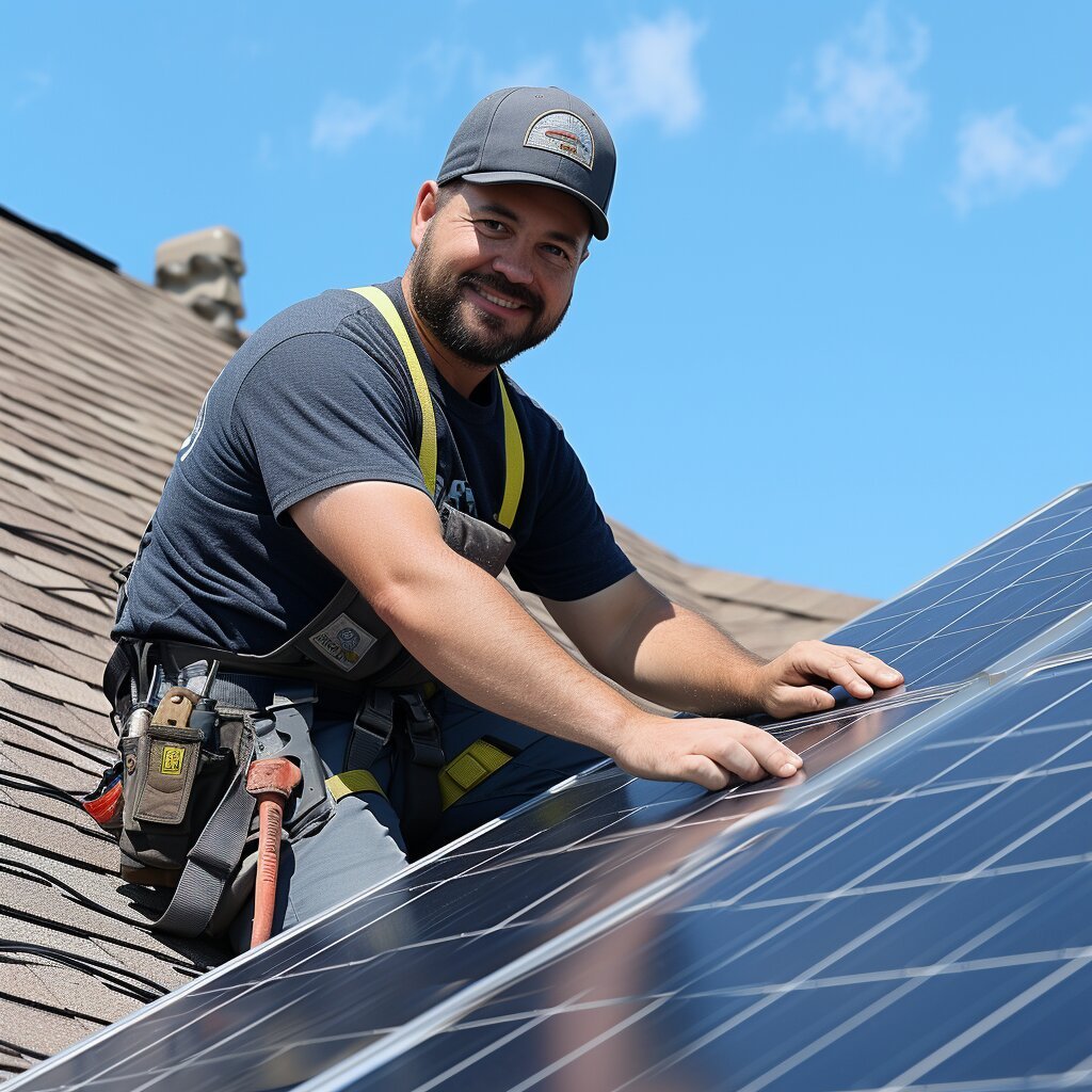 SolarPanelsOKC.com technicians installing eco-friendly solar solutions in Oklahoma City